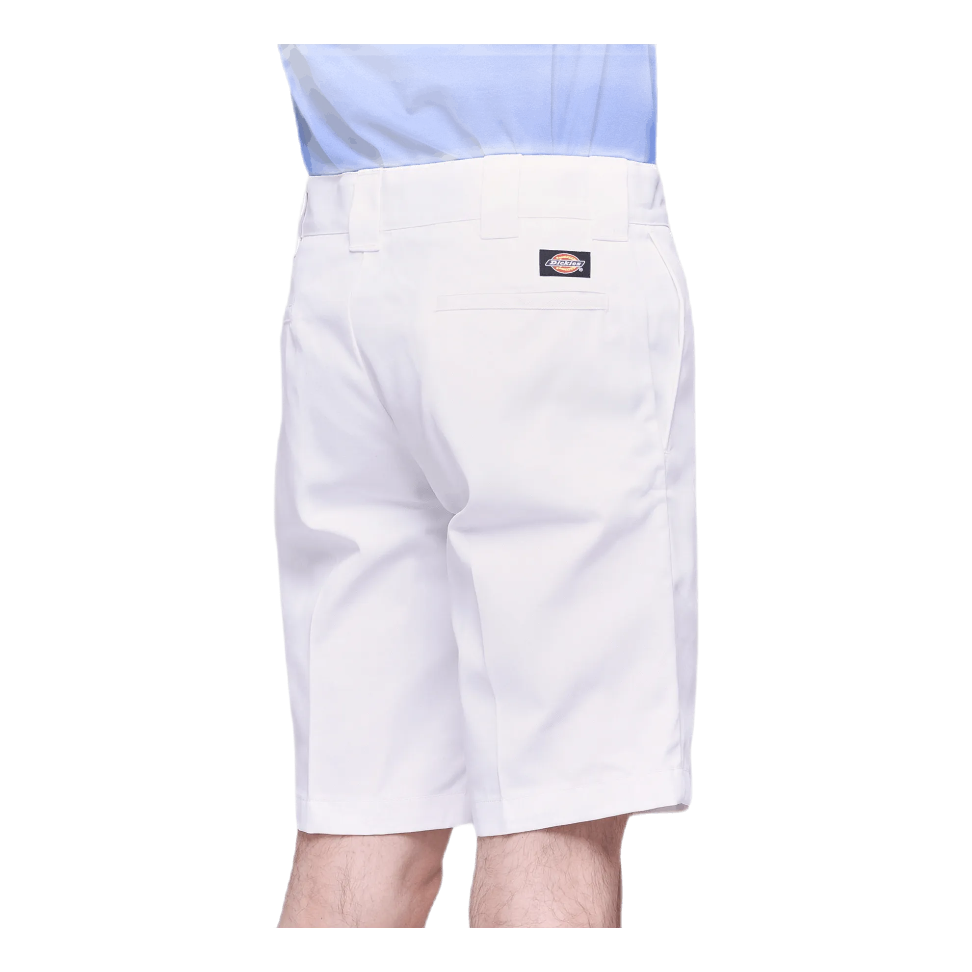 11´ Slim Straight Work Shorts White