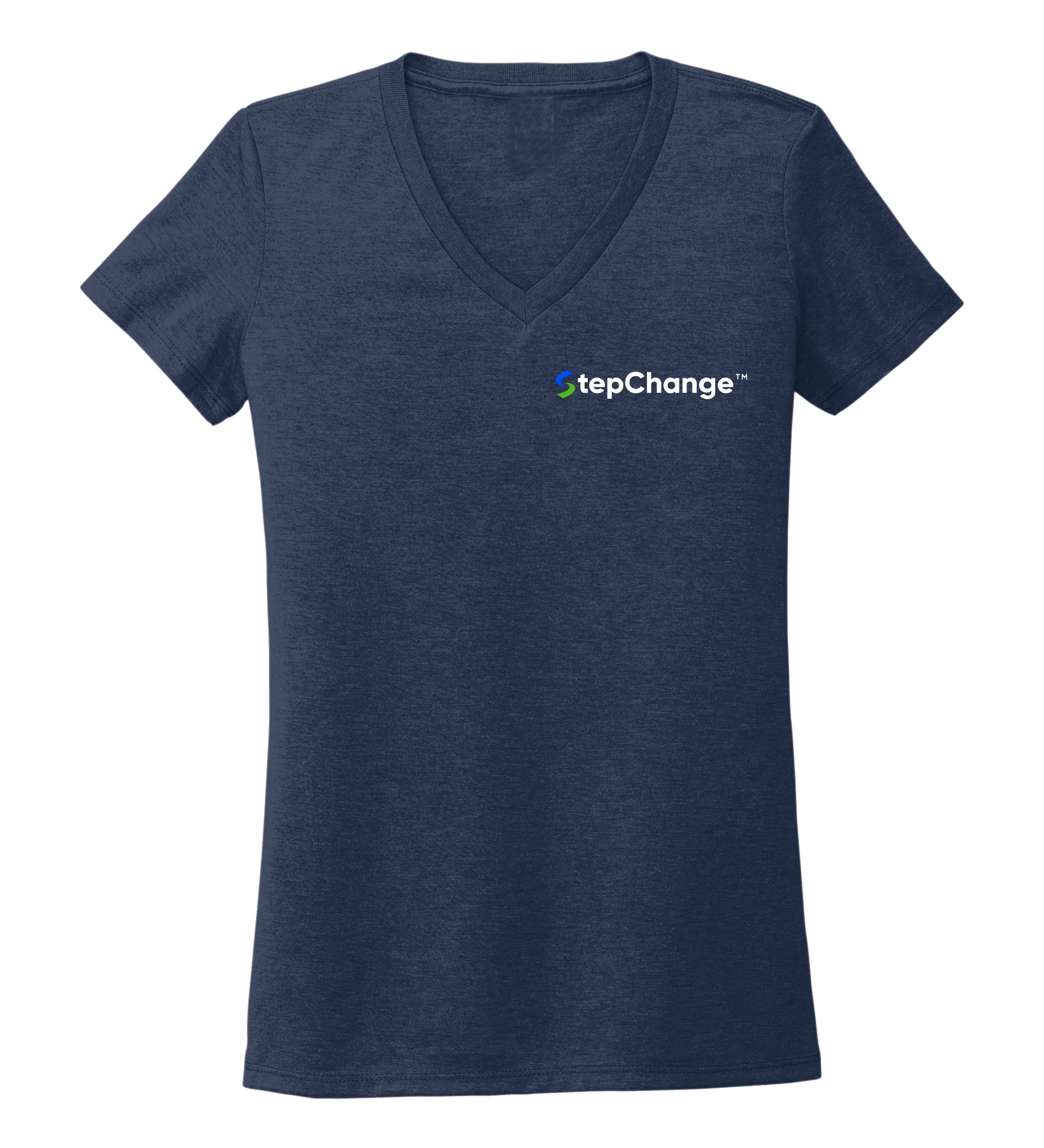 Alexandra Catherine, Blue Crab, Women's V-neck T-shirt in Deep Sea Blue