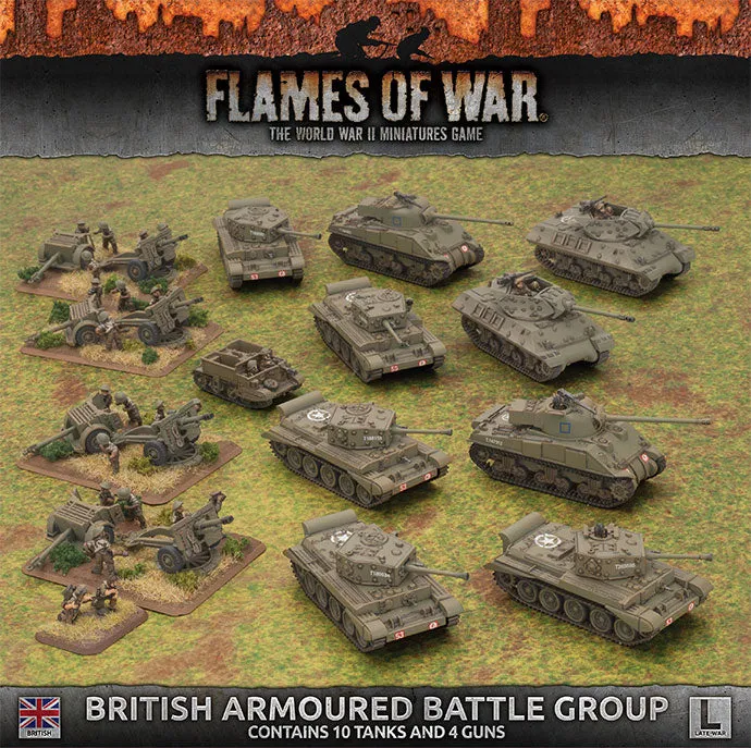 Battlefront Miniatures Flames of War British Armoured Battle Group FOW BRAB10