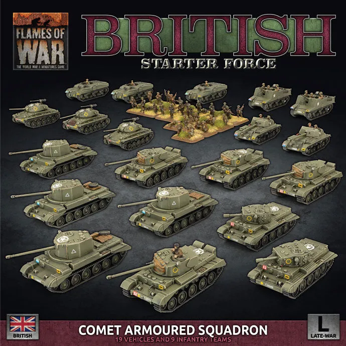 Battlefront Miniatures Flames of War British Comet Armoured Squadron FOW BRAB14