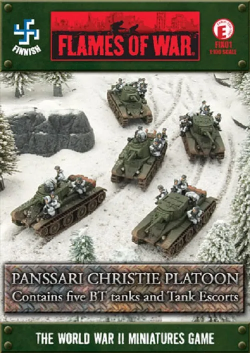 Battlefront Miniatures Flames of War Finnish Panssari Christie Platoon FOW FIX01