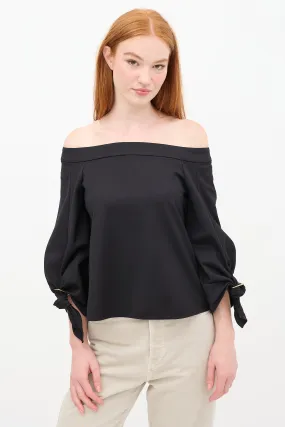 Black Off Shoulder Top