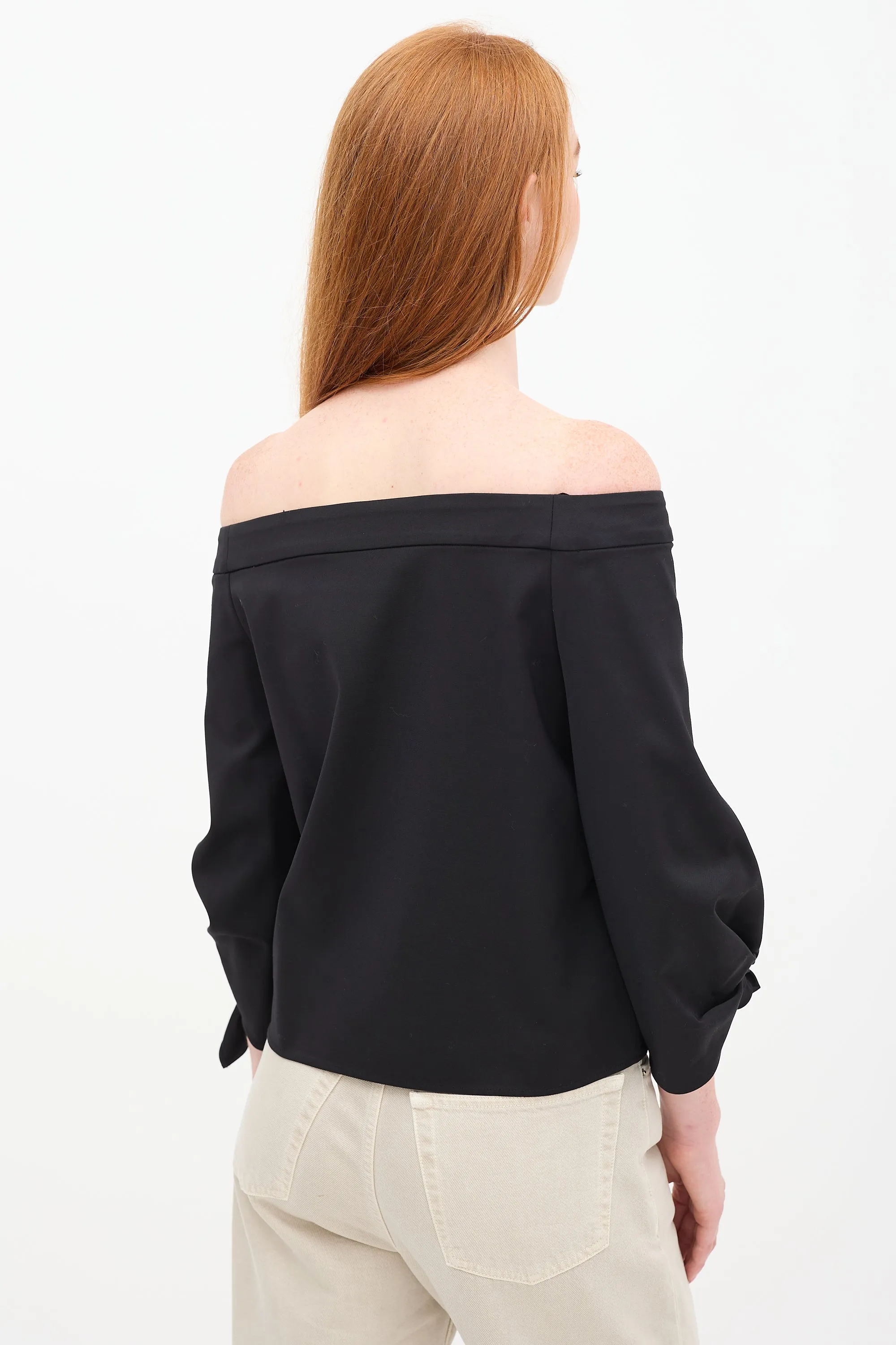Black Off Shoulder Top