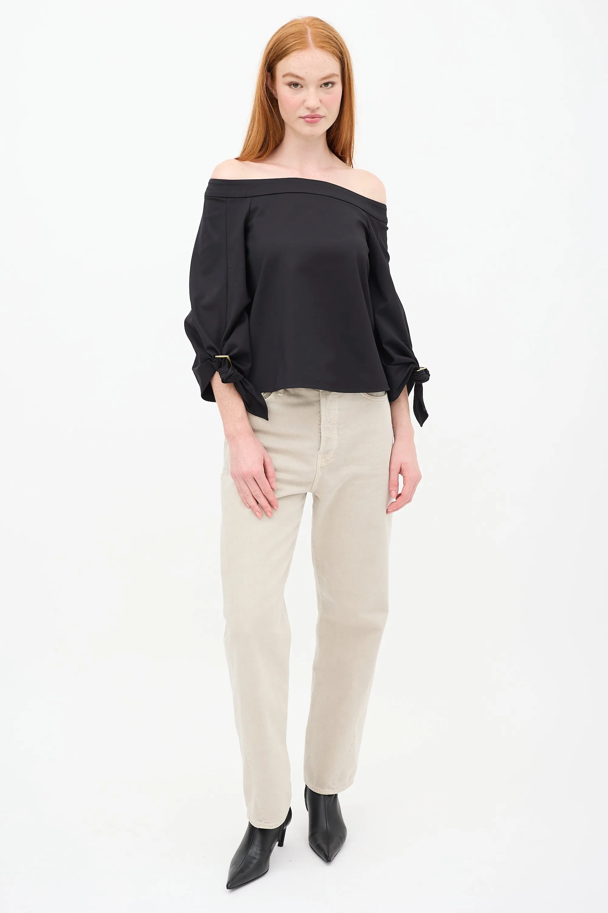 Black Off Shoulder Top