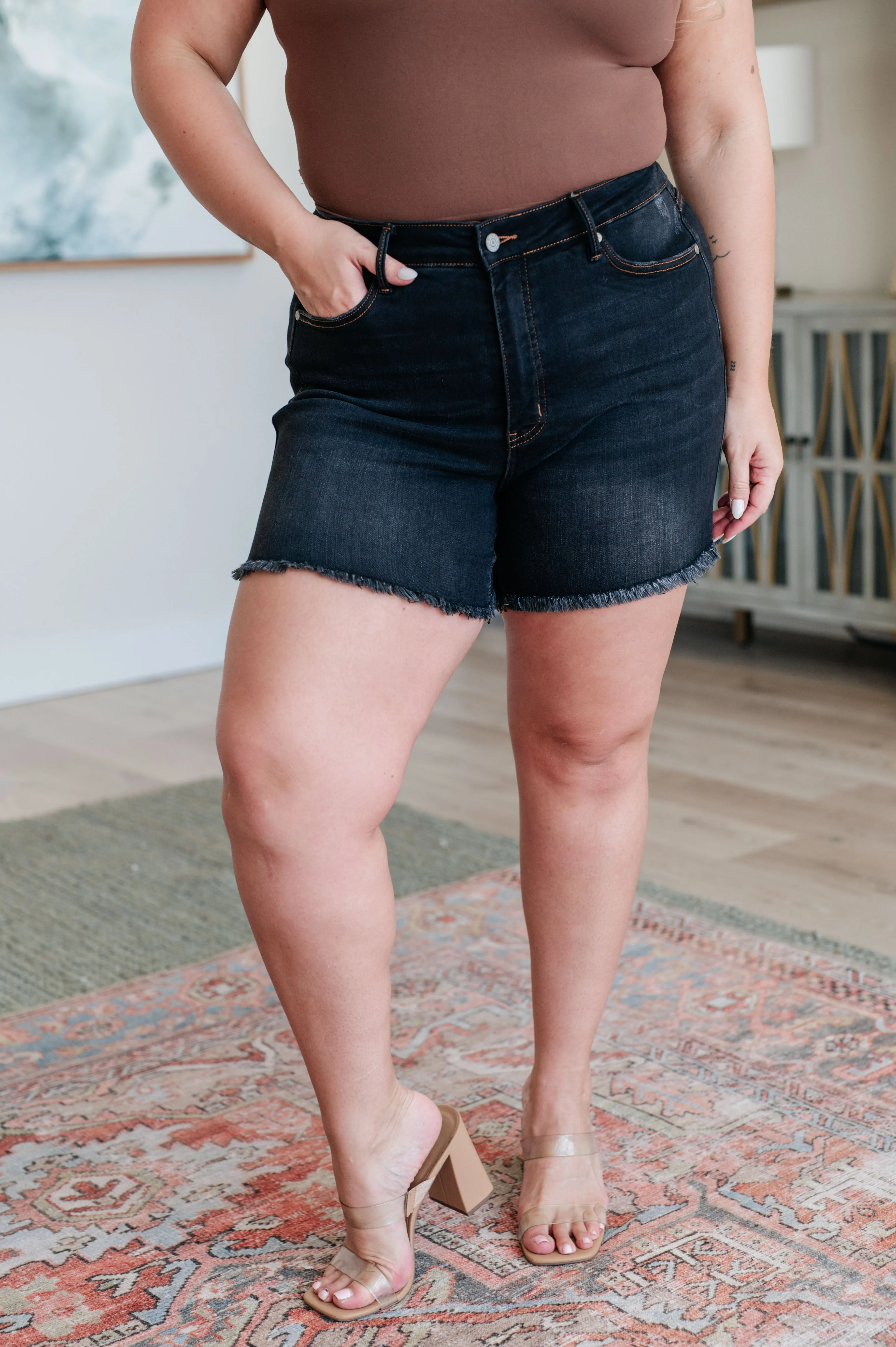 Ember Tummy Control Cutoffs