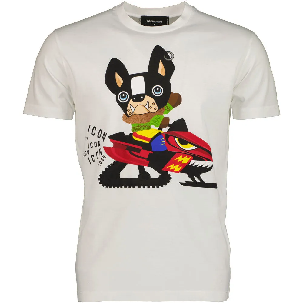 ICON Dog Graphic Print T-Shirt