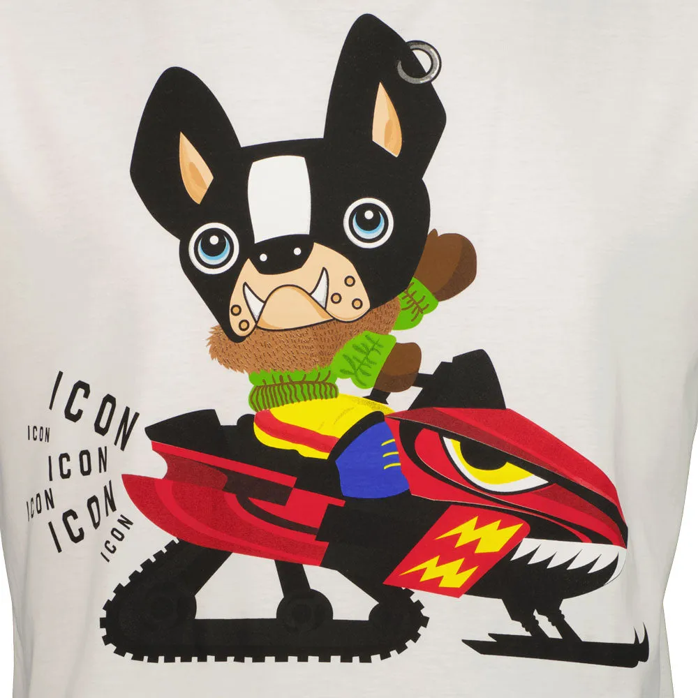 ICON Dog Graphic Print T-Shirt