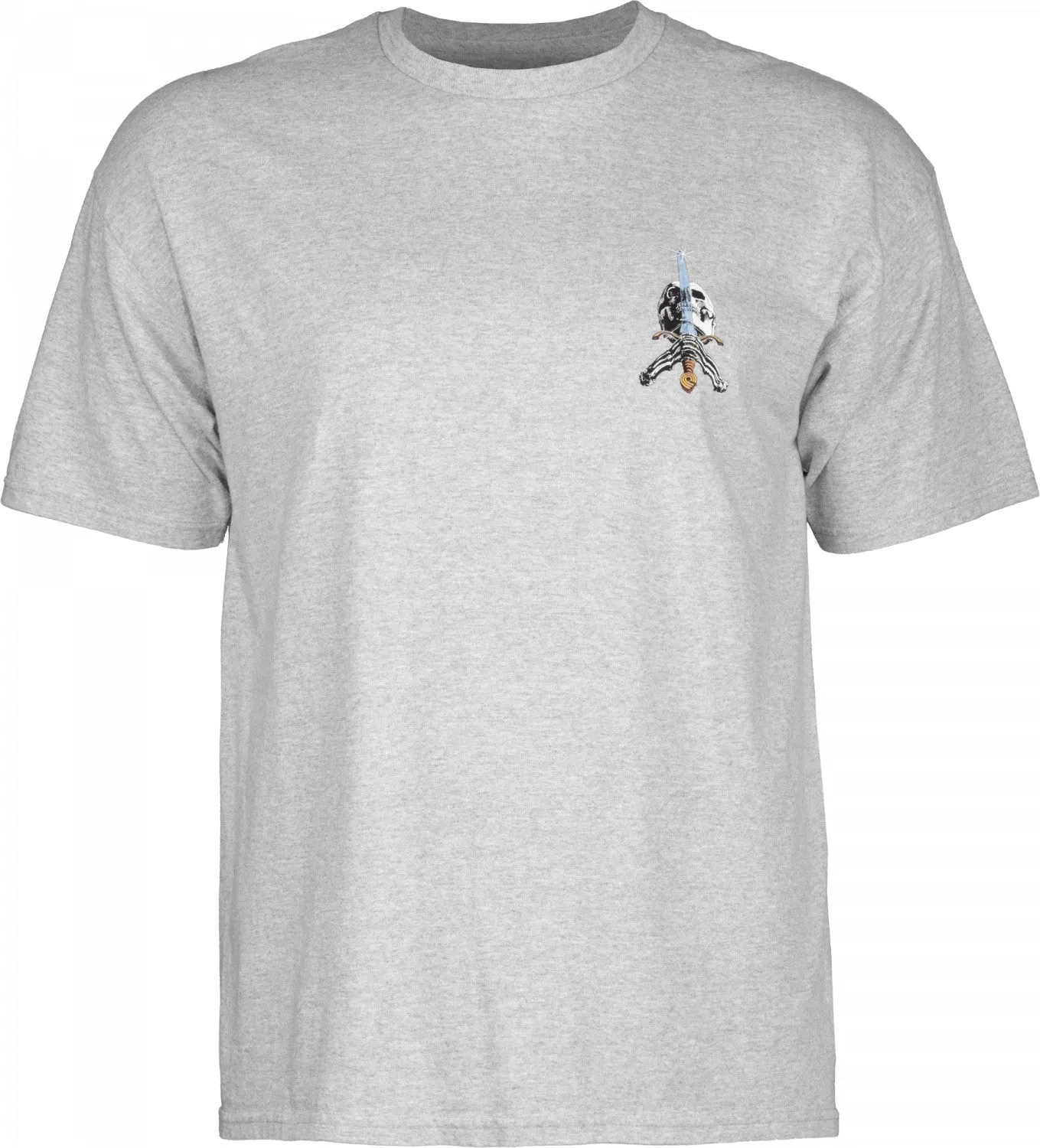 Powell Peralta Skull & Sword T-shirt - Gray