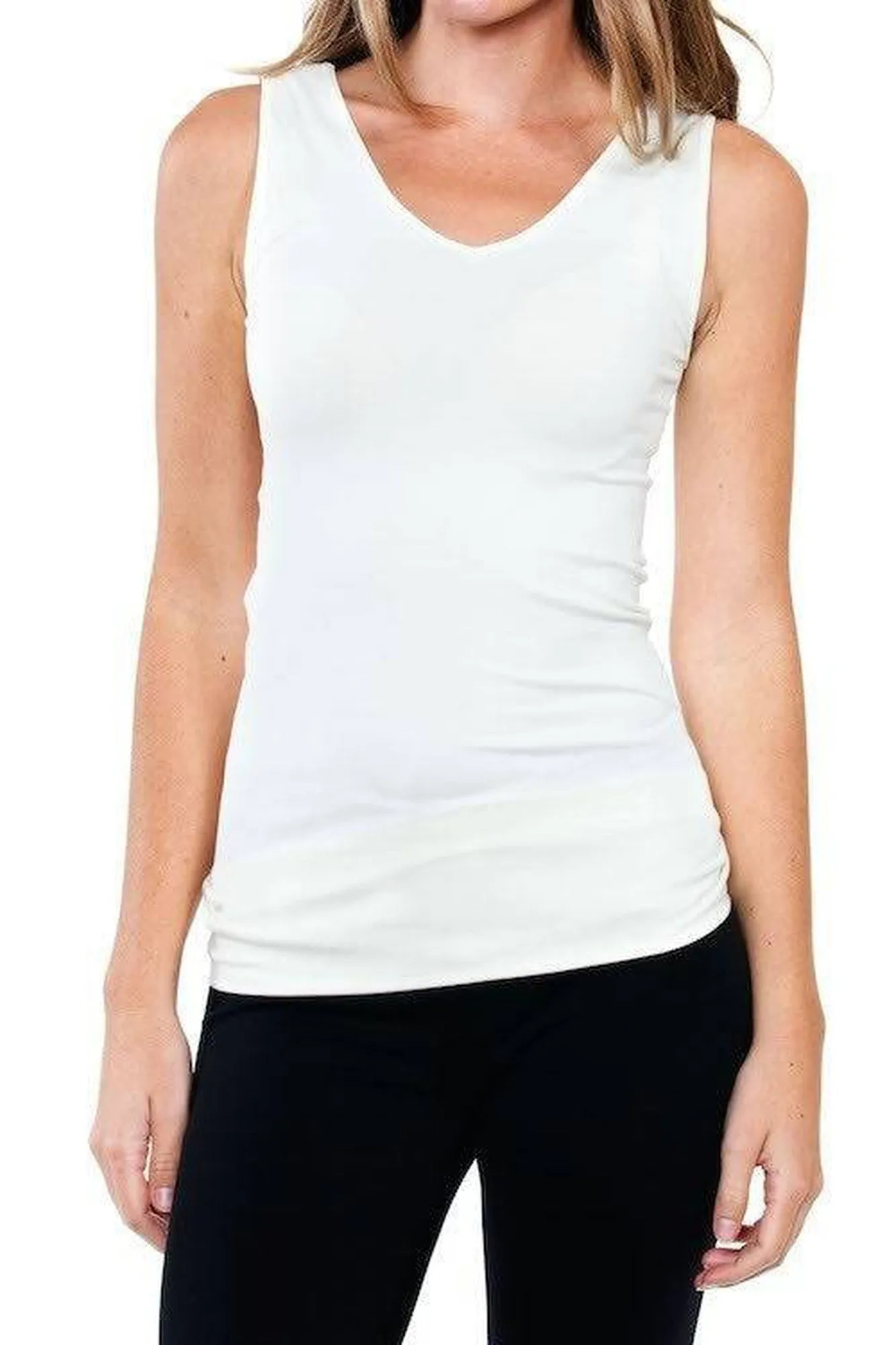Reversible V-Neck & Crew In One Tanks