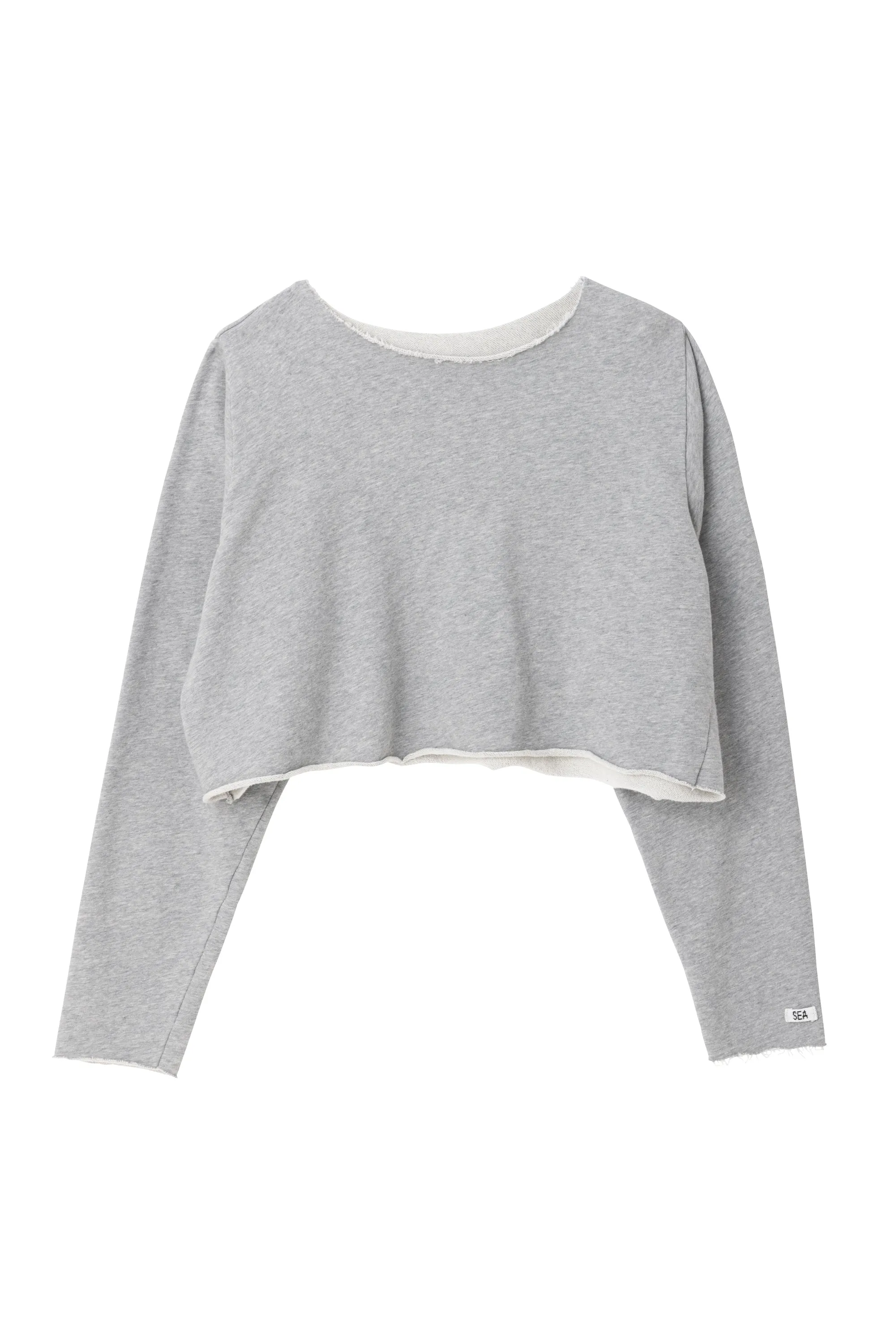 SEA LIGHT SWEAT CROP TOPS